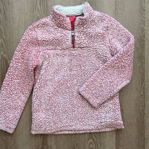 Copper Key Girls Large (10-12) Pink Cozy Pullover - Faux Fur